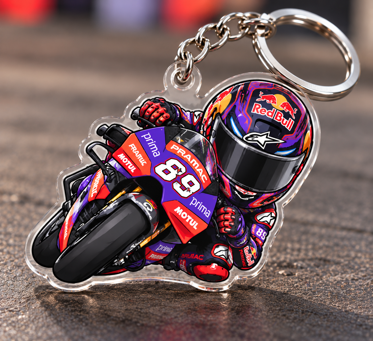 Martin Pramac Ducati Acrylic Keychain
