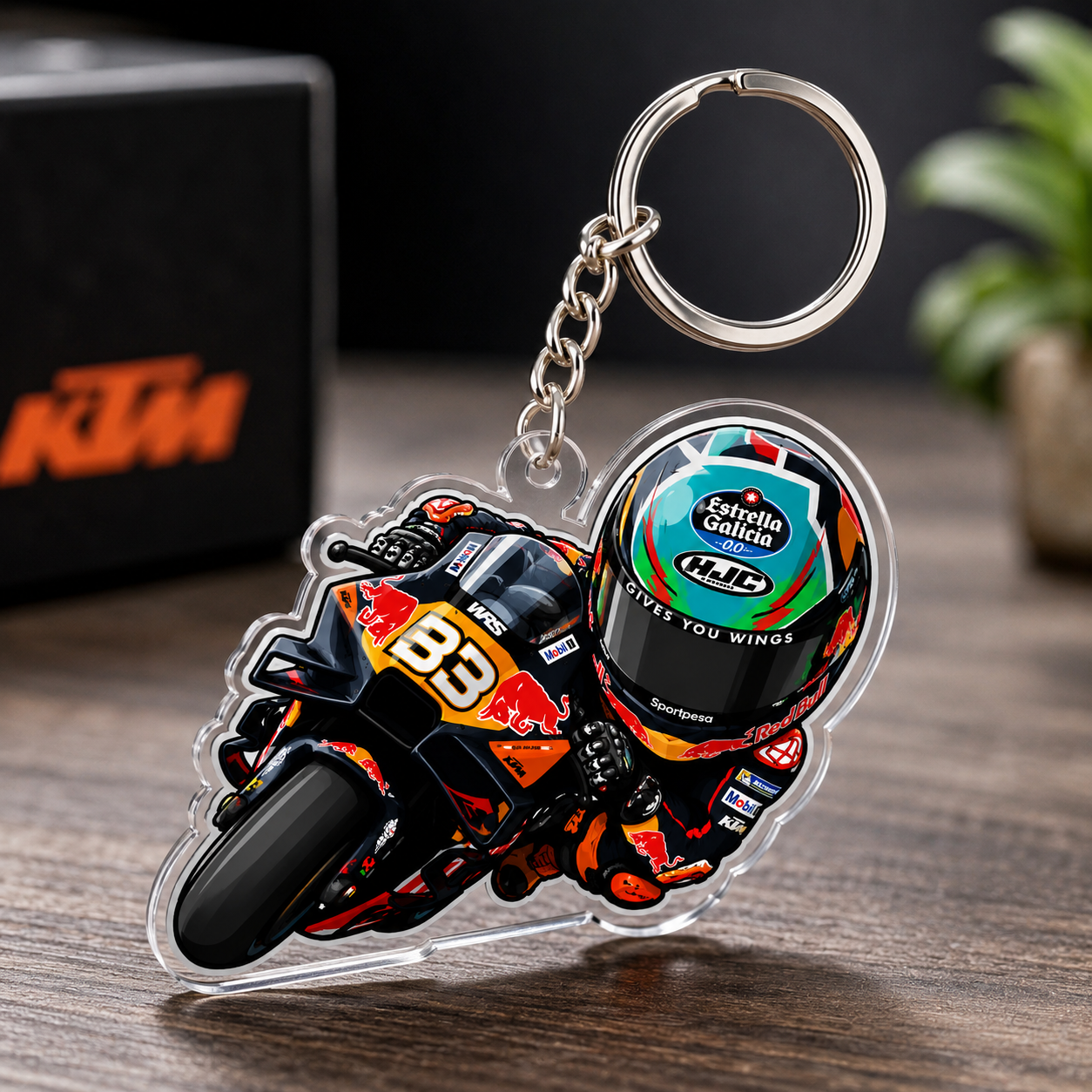 BAAD BINDER ACRYLIC KEYCHAIN