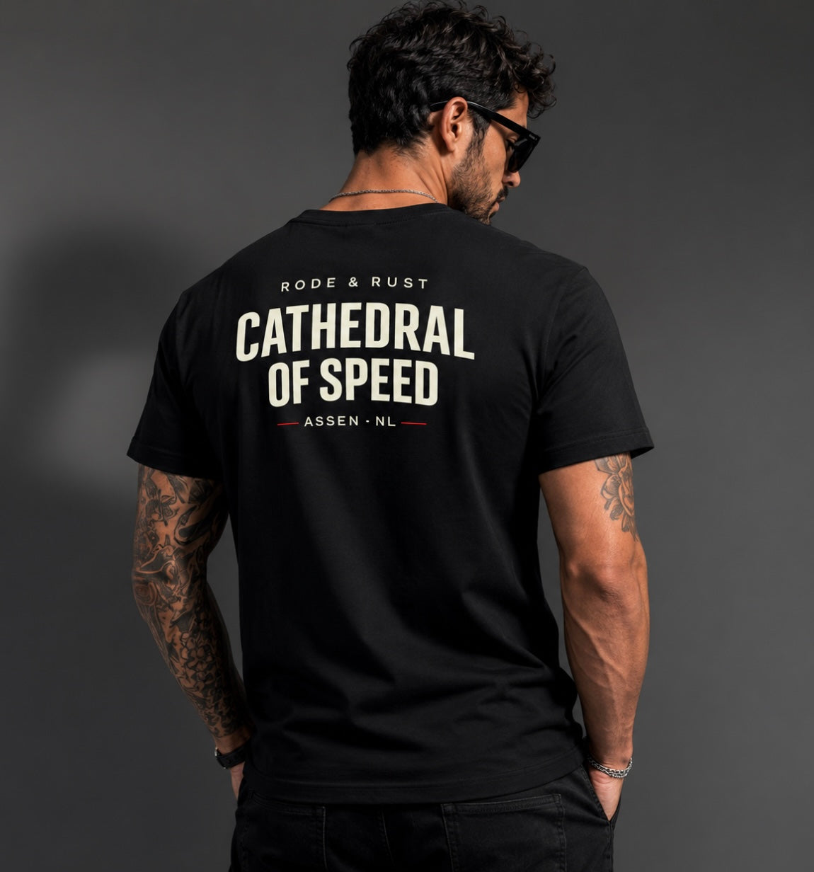R&R exclusive Cathedral of speed tee
