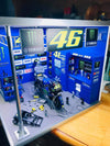 Valentino Rossi pit garage scale model